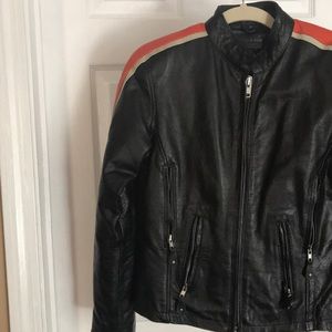 Black Leather Riding Jacket